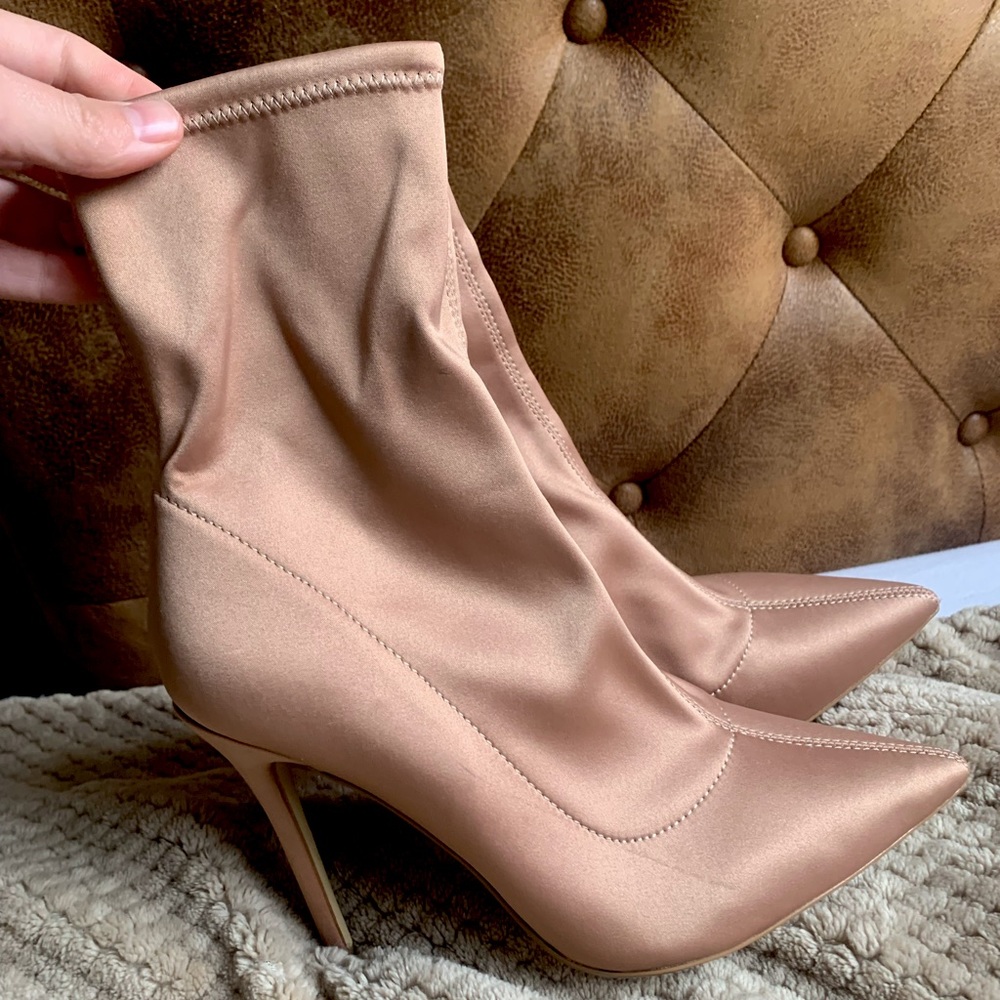 TopShop dusty pink stiletto booties